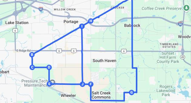 Portage Loop Bicycle Route
