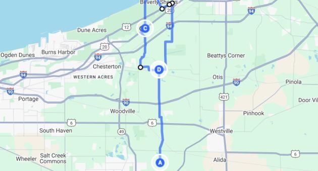 Indiana Dunes Loop Bicycle Route