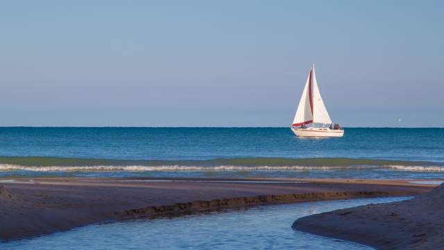 Sailboat on the water