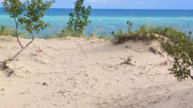 View of the water from the Dunes
