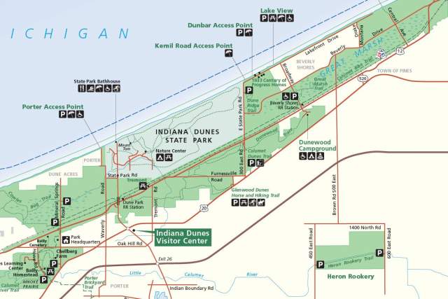 Dunes National Park Map