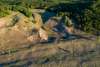 An aerial view of Cowles Bog trail