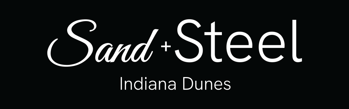 Sand + Steel Logo White and Black
