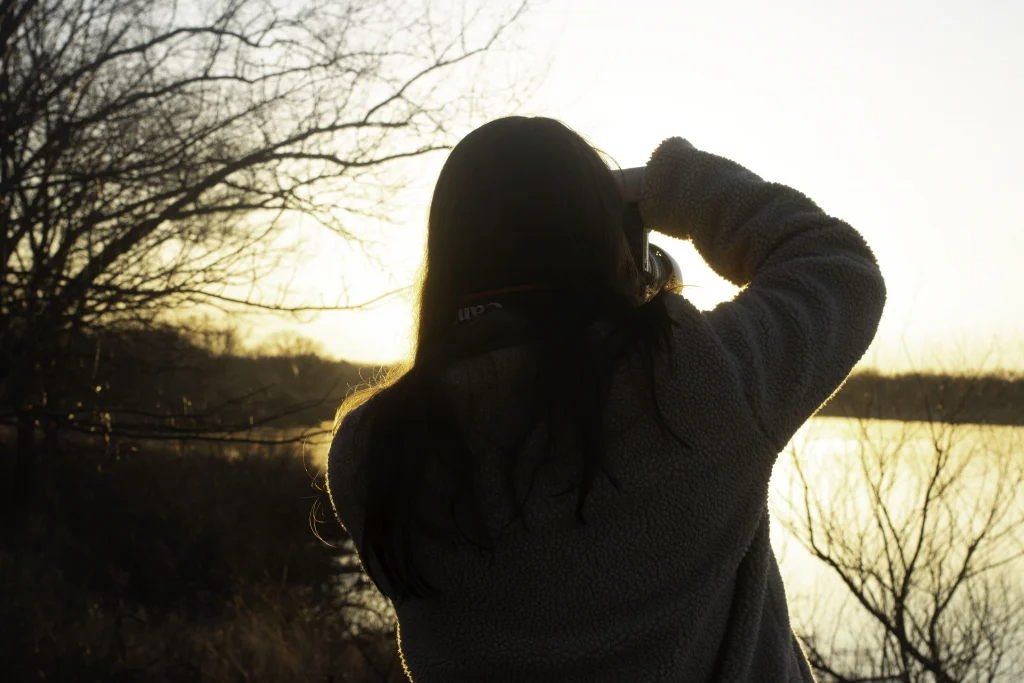 Silhouette at Indiana Dunes Sunrise