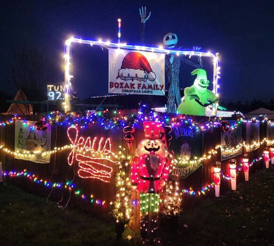 Christmas lights with Nightmare Before Christmas Characters