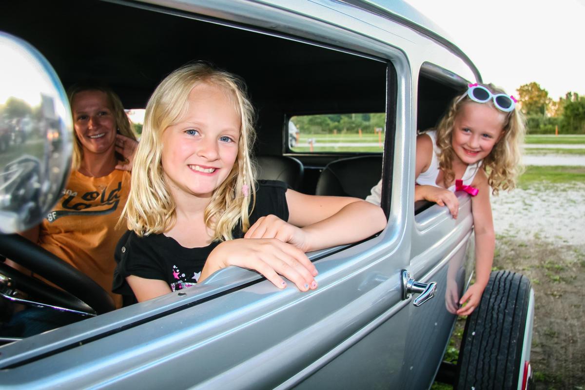 Family at 49er Drive-in