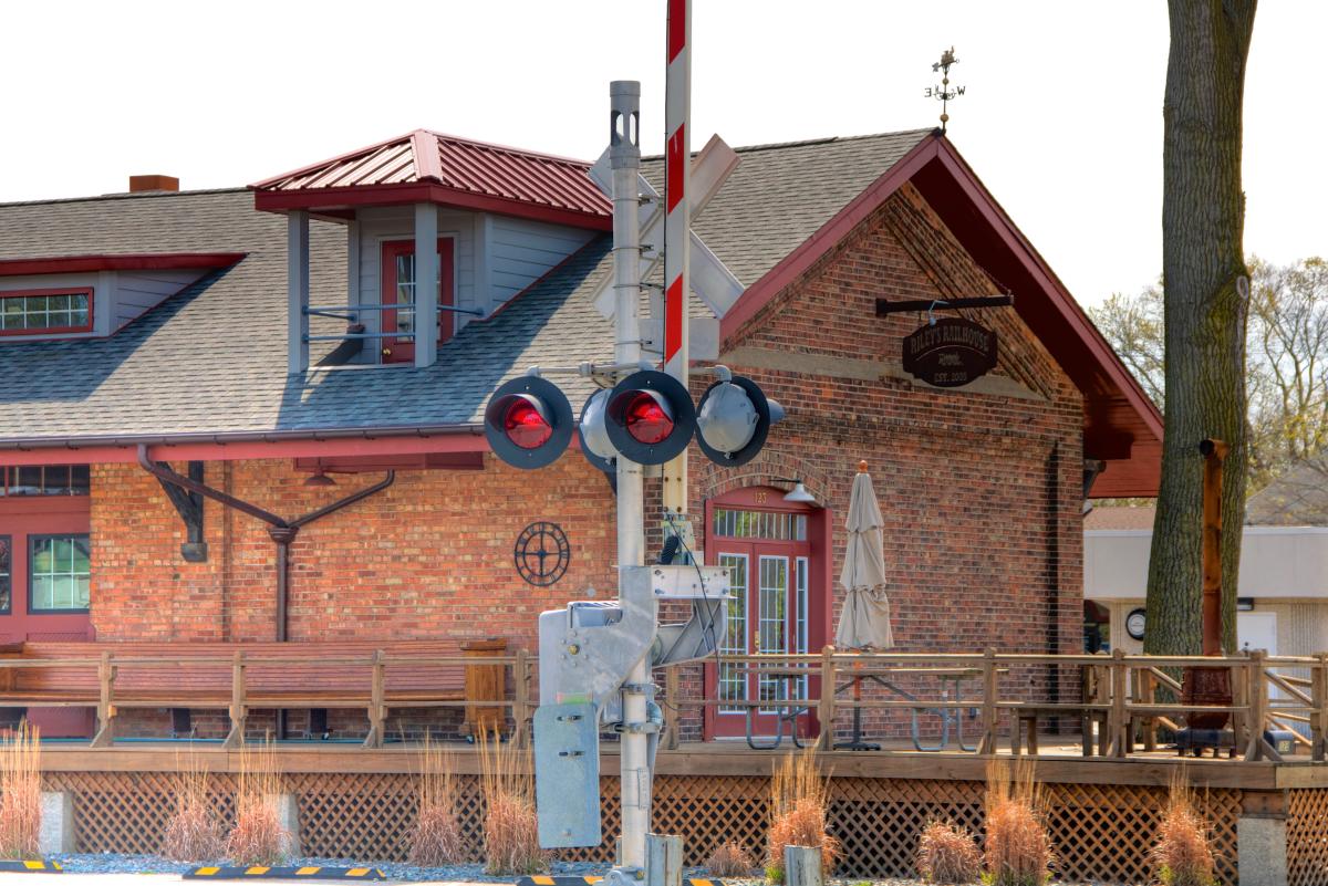 Vintage rail car turned bed and breakfast near the Indiana Dunes