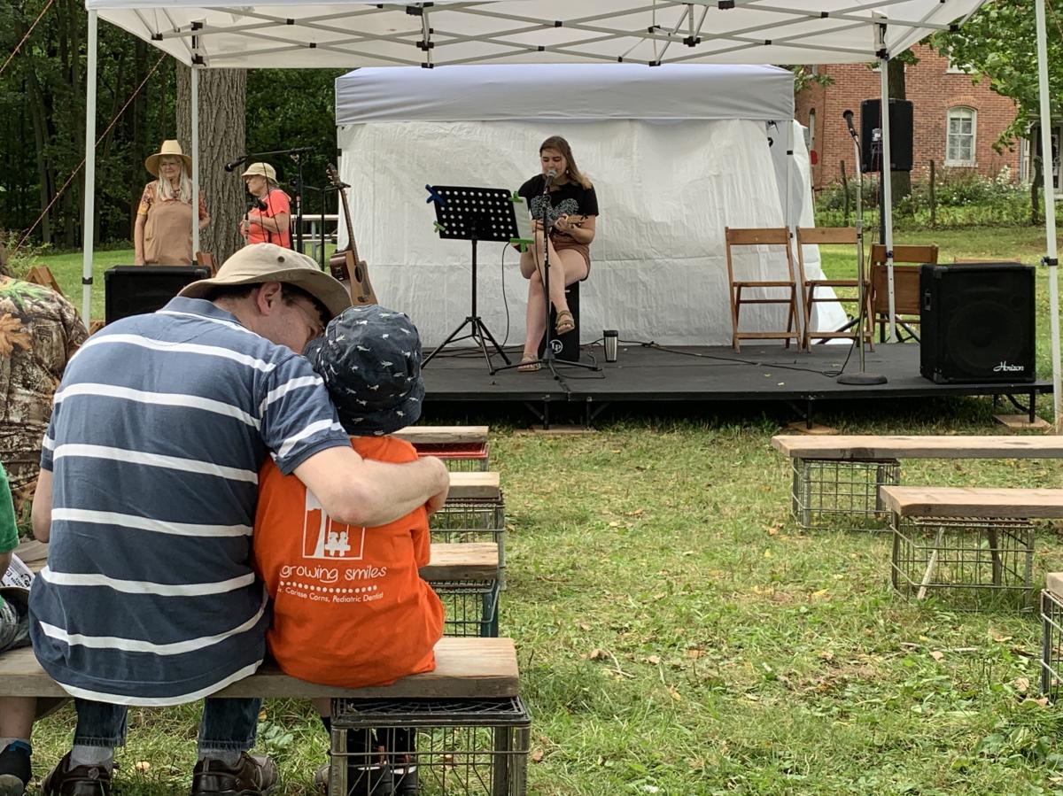 Eve Senderhauf plays at Duneland Fall Festival