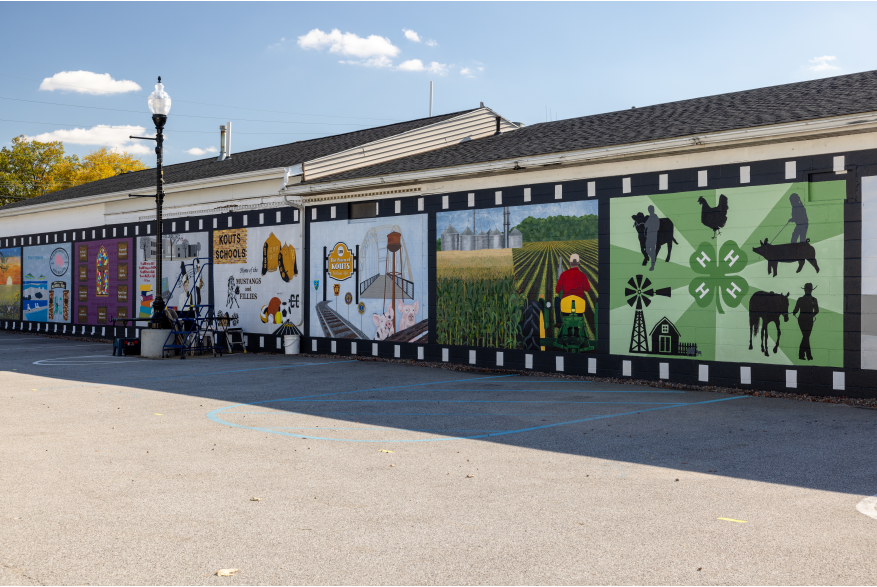 Mural in Kouts