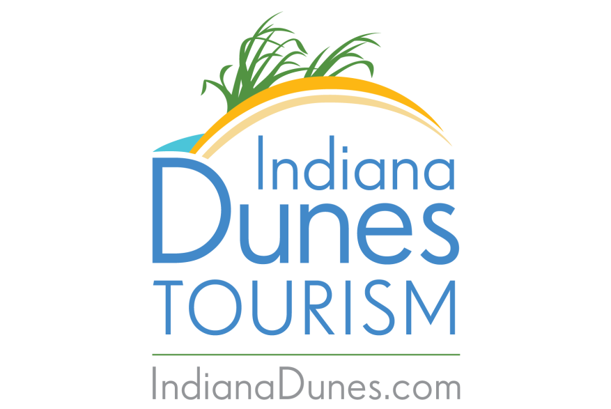 Indiana Dunes Tourism Logo with Website