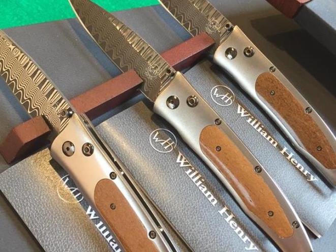 Custom pocket knives with Alaska's State Fossil - Wolly Mammoth Bone!