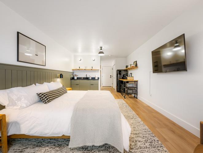 Green Studio Full Room View