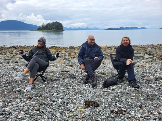 Enjoying Alaska's beauty