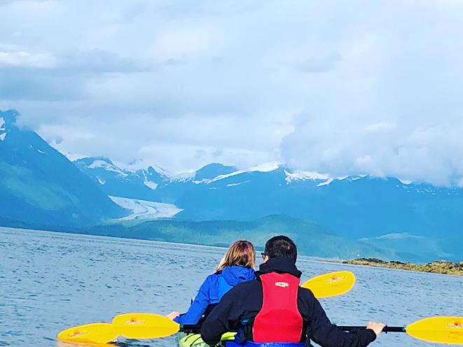 Kayaking around Auke Bay