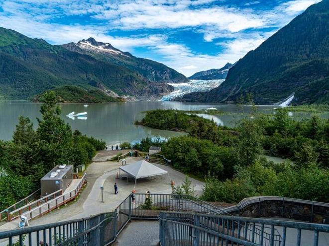 Mendenhall Glacier Visitor Center View