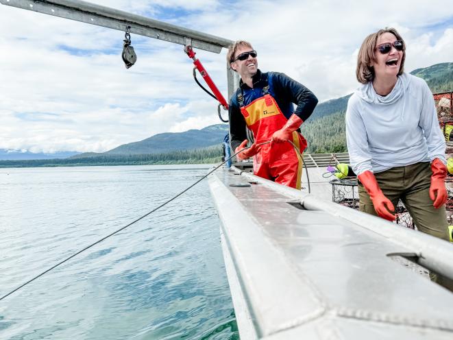 Having a good laugh!