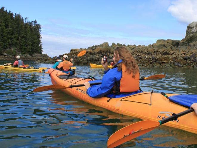 Kayaking in Juneau