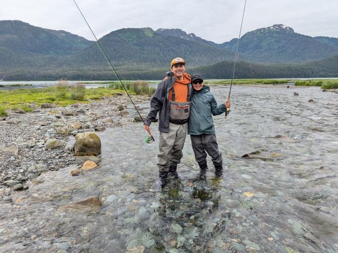 Mother Son Fishing Team
