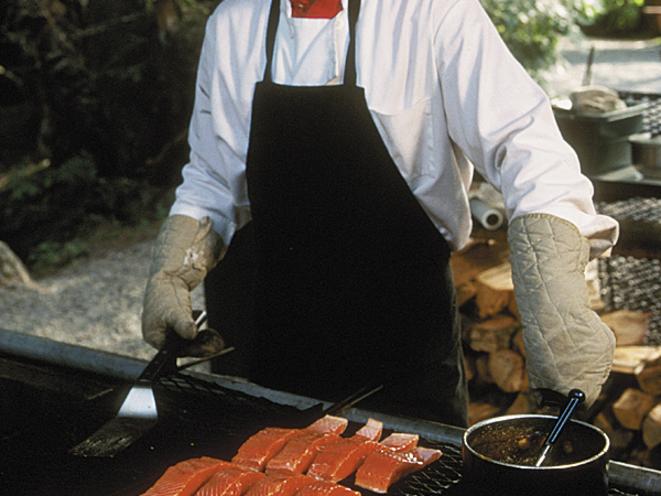 Wild Alaskan Salmon grilled to perfection.