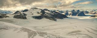 Rocky Ice Field In Juneau, AK