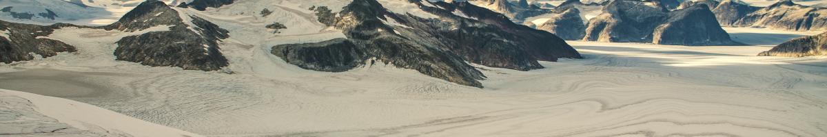 Rocky Ice Field In Juneau, AK