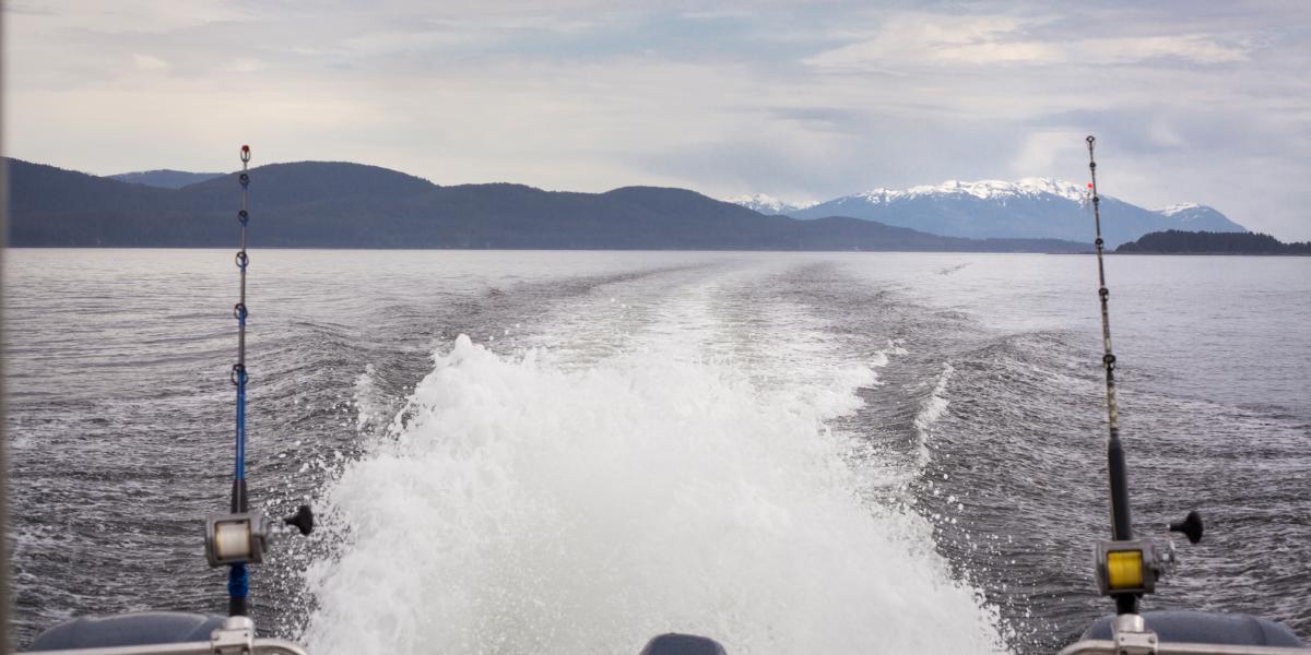 Fishing Boat Making Waves