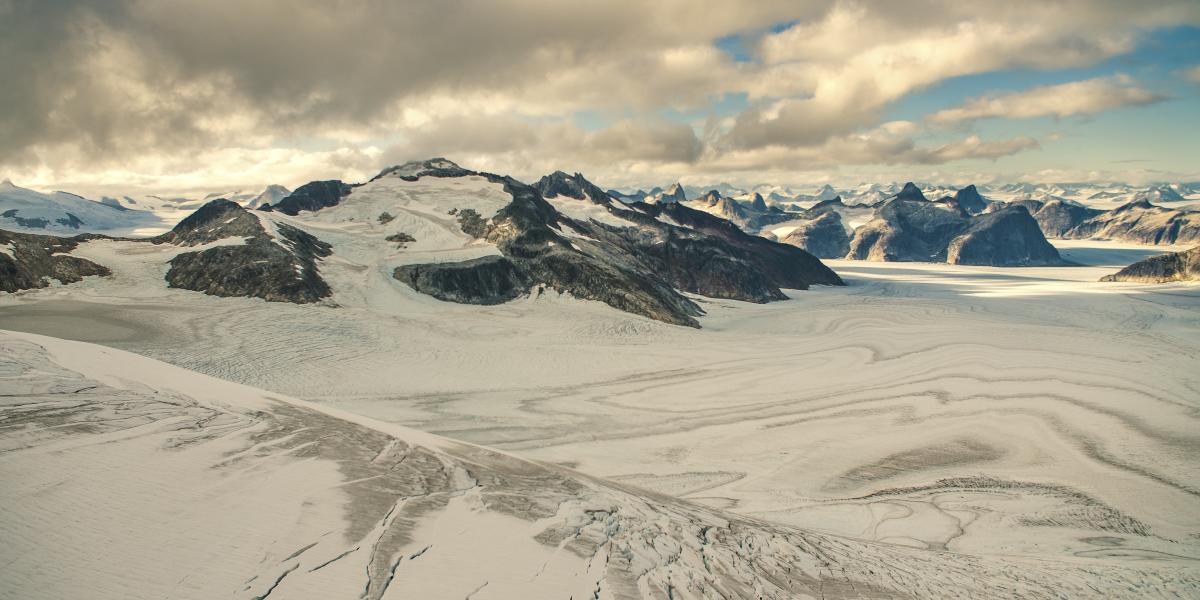 Rocky Ice Field In Juneau, AK