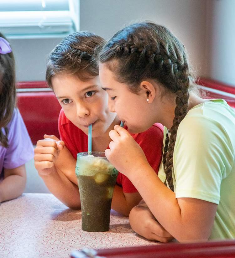 kids at Bristol 45 Diner