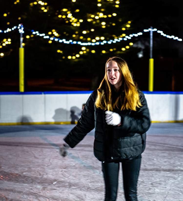 Ice Skating at Veterans Memorial Park