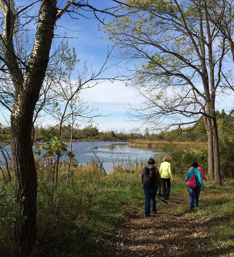 hiking at Richard Bong State Recreation Area