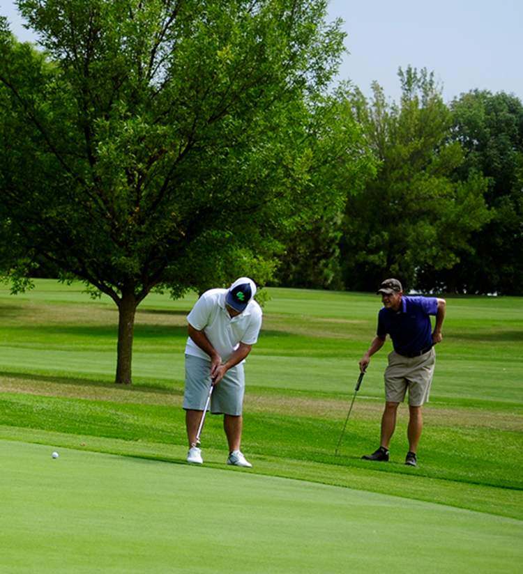 Men golfing in Kenosha County at Petrifying Spring Golf Course