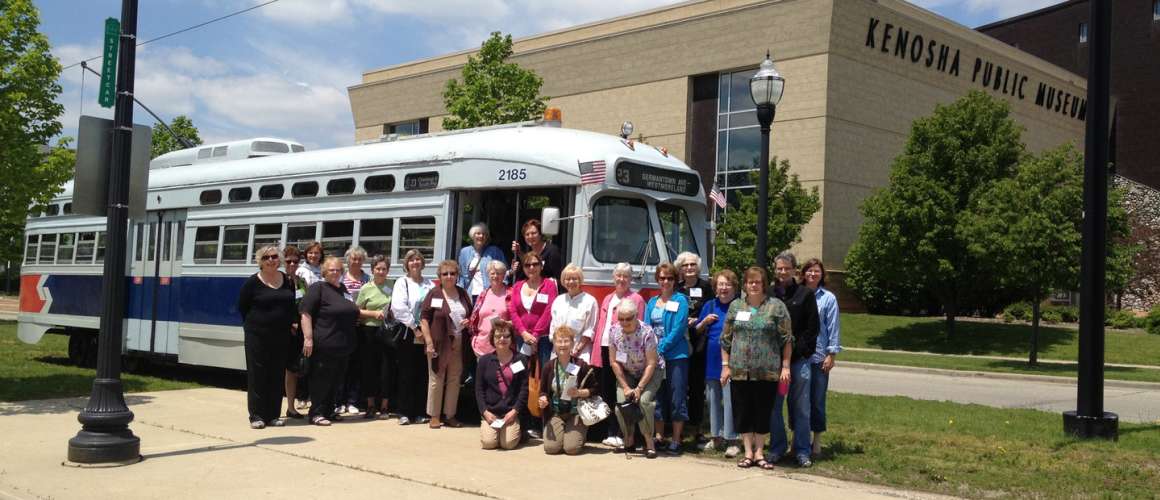 Electric Streetcar - group posing with