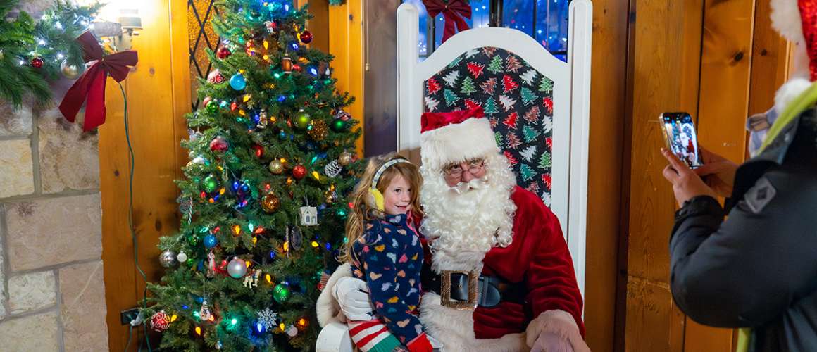 Santa at Magic At Muni 2024 Opening Night