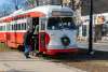 Electric Streetcar during the holidays