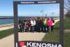 Lake Michigan, group next to harbor