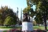 Lincoln statue at Library Park