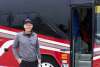 man beside bus - step-on tour