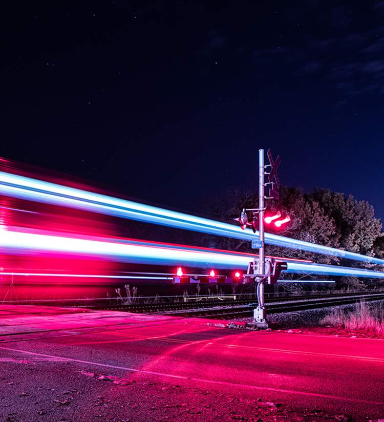 Metra train in Kenosha County
