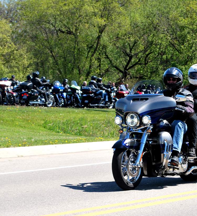 group of motorcycles