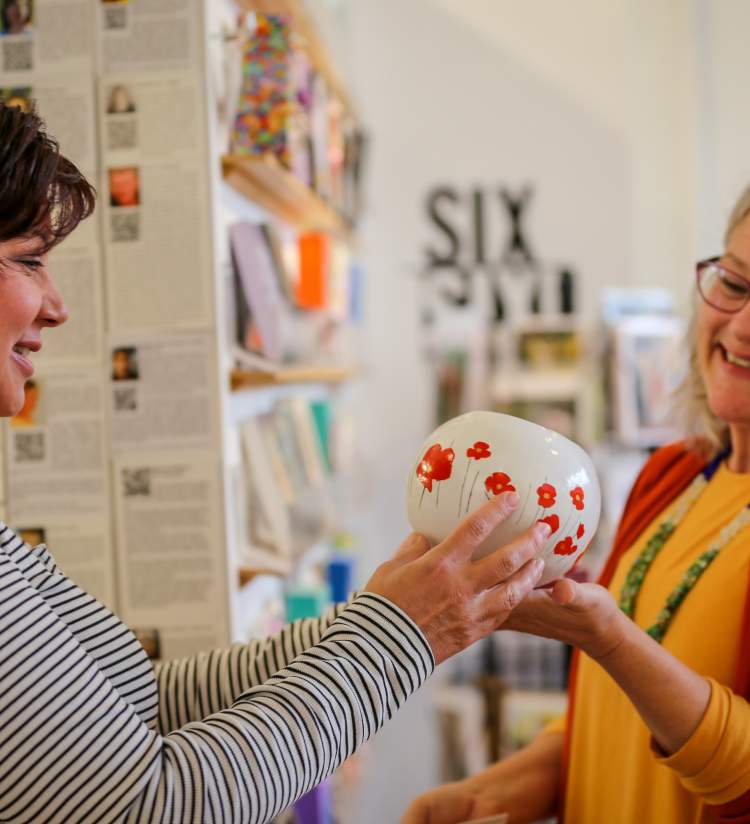 Shopping at Lemon Street Gallery