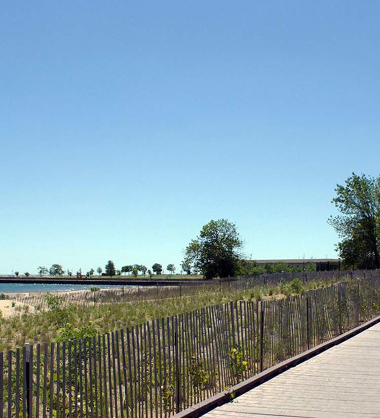boardwalk at Simmons Island Beach