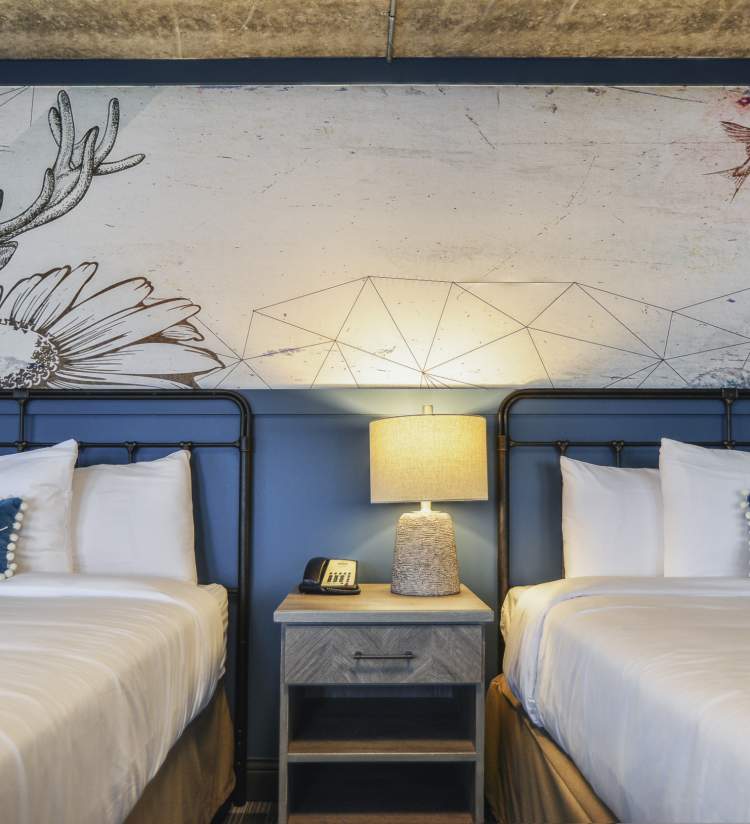 Stella - Double Room with Elk mural