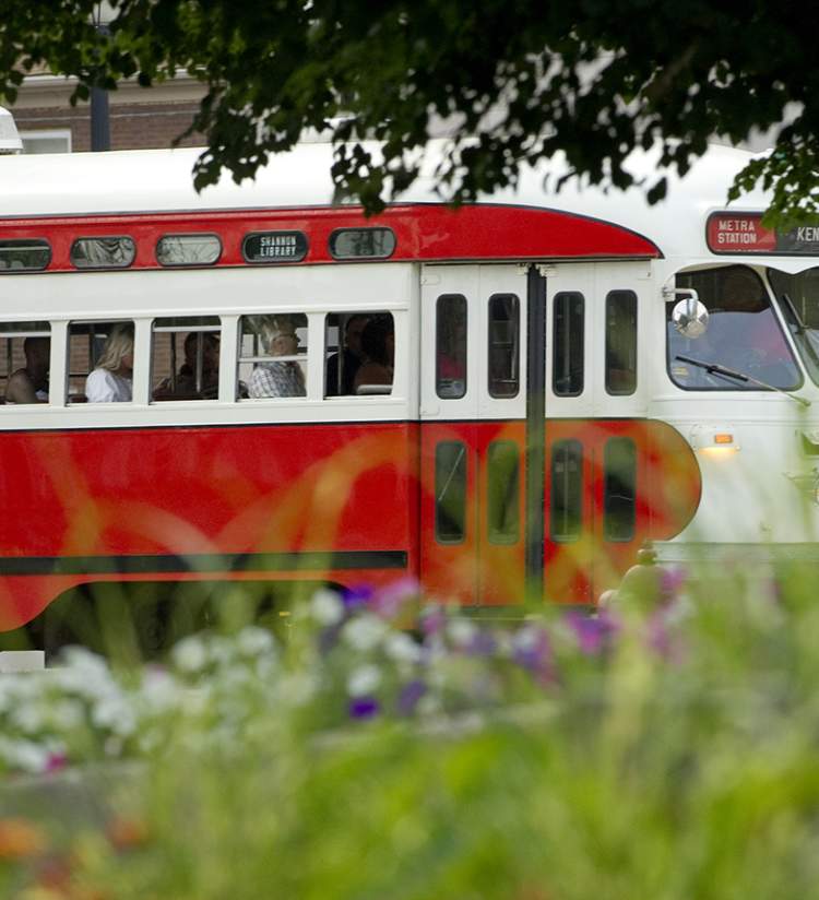 Streetcar with Riders