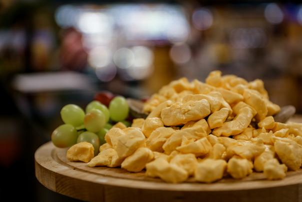 fresh cheese curds at Mars Cheese Castle