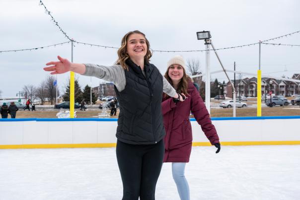 Ice Skating at Veterans Memorial Park