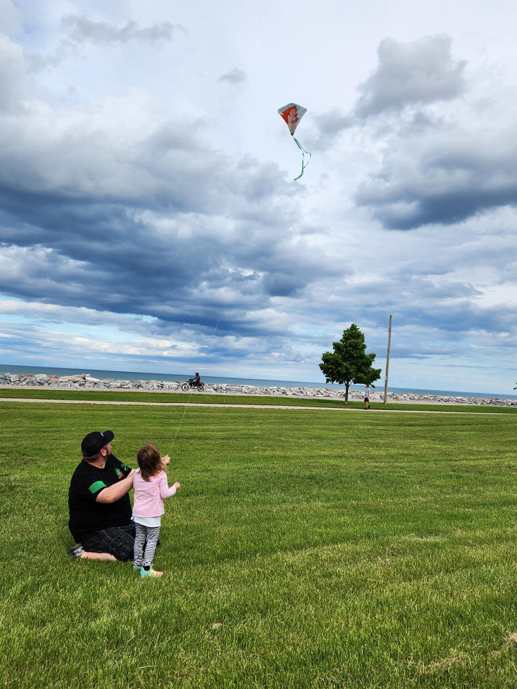flying a kite