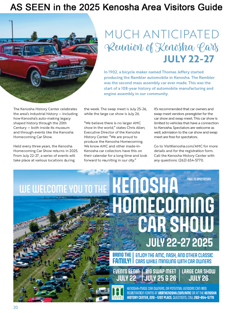 Kenosha Homecoming in 2025 Kenosha Area Visitors Guide