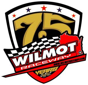 Wilmot Raceway 75 Years logo