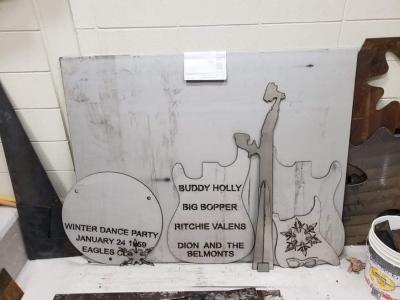 Winter Dance Party Sculpture in progress