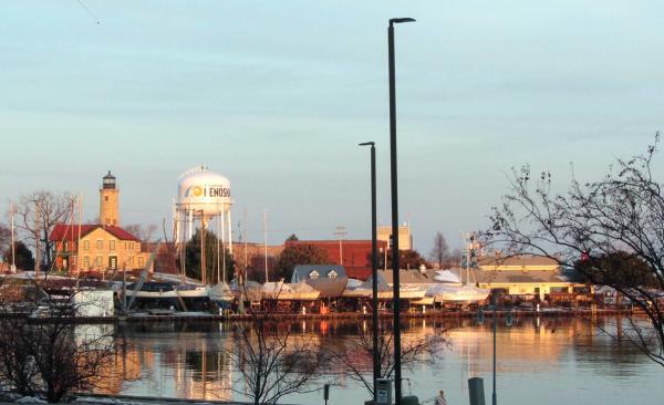 Southport Lighthouse at sunset